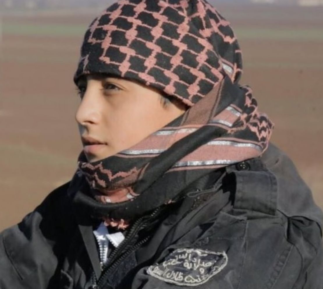 This ISIS propaganda photo shows child soldier Abu Imara al Omri before he blew himself up