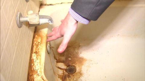 A faucet seen in Flint, Michigan.