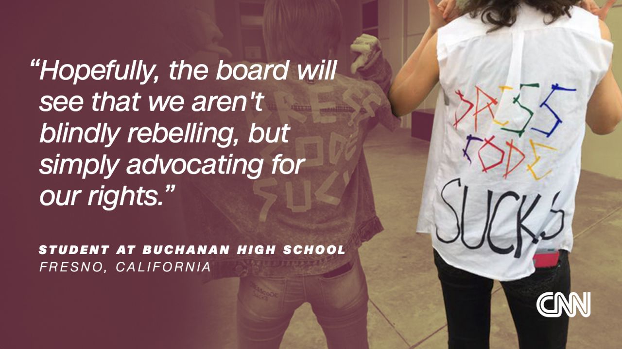 Protests are growing against dress codes that students claim are sexist or non-inclusive to trans and gender nonconforming students. Some Buchanan High School students in Fresno, California, decided to switch gender norms for a day in January in protest of the dress code.