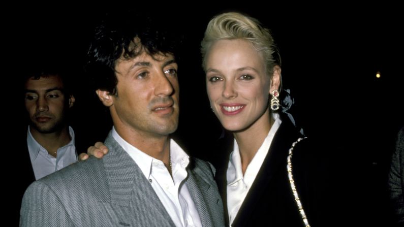 <strong>Sylvester Stallone and Brigitte Nielsen:</strong> The pair met in 1985 and were married within a few months, when Nielsen was 22 and Stallone was 39. They had just starred in "Rocky IV" together. The two were married for 19 months before they divorced in 1987.