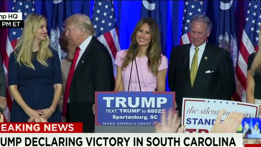 Melania Speaks At Donald Trump South Carolina Victory Speech Cnn Politics
