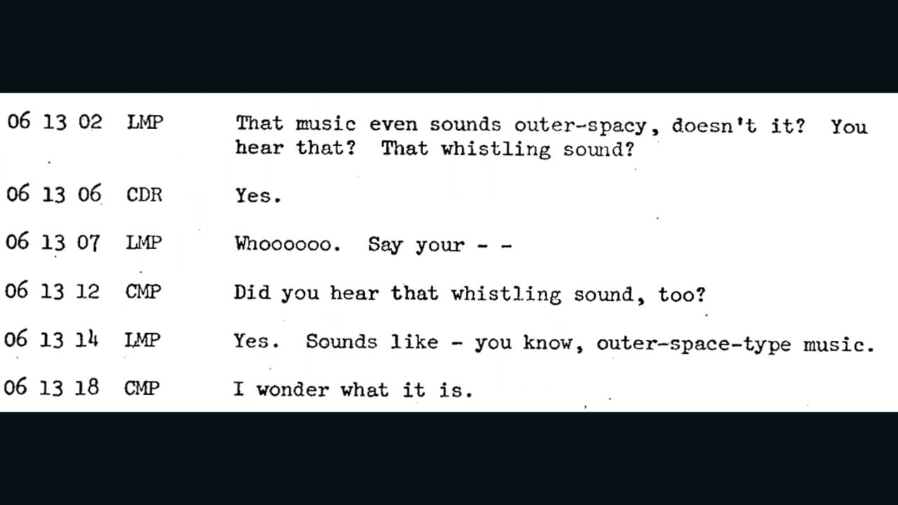 The Apollo 10 crew discuss strange noises heard on the far side of the moon