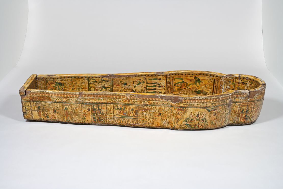 The set of coffins, dating to about 1,000 BC, underwent extensive examinations.
