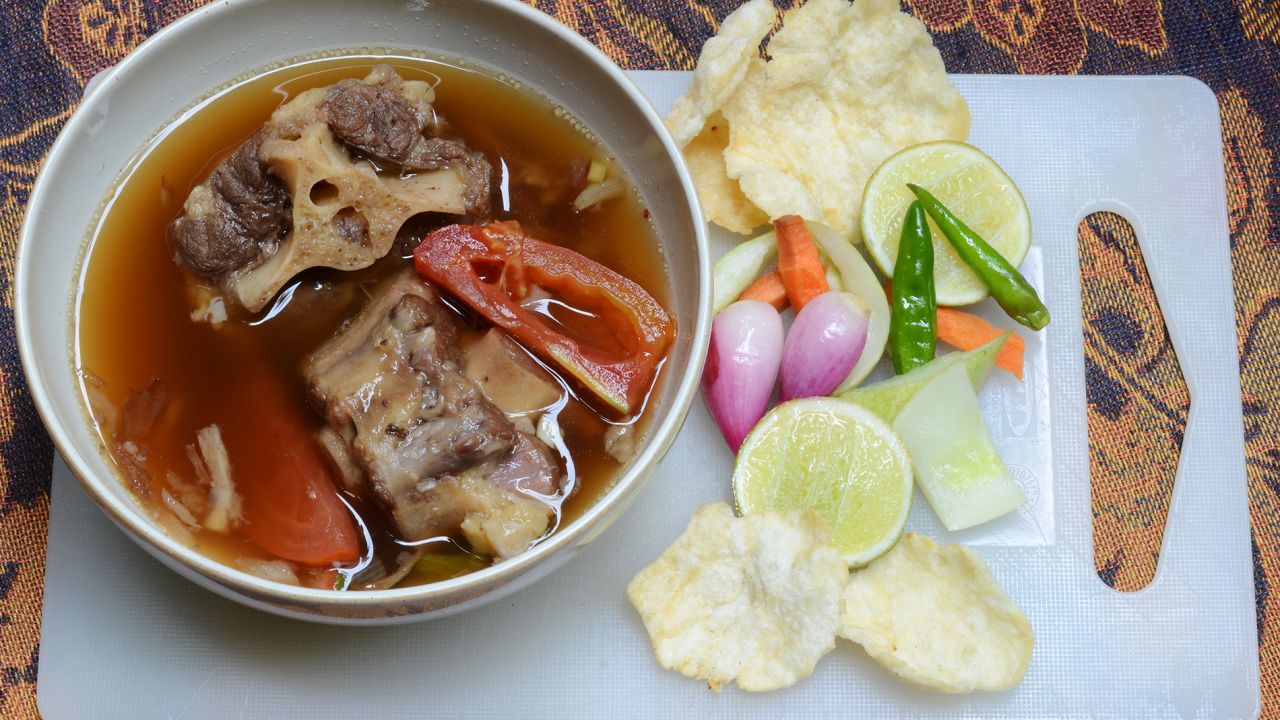 A little bit of Australia sometimes finds its way into a bowl of oxtail soup.
