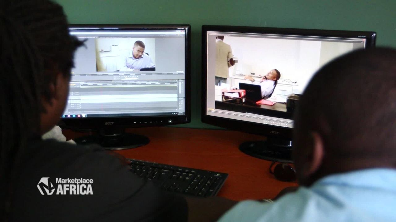 Directors of the Dreamers series cut together scenes for the native Namibian television program.