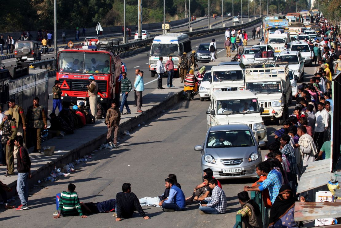 India has deployed troops to Haryana state after protests turned violent.