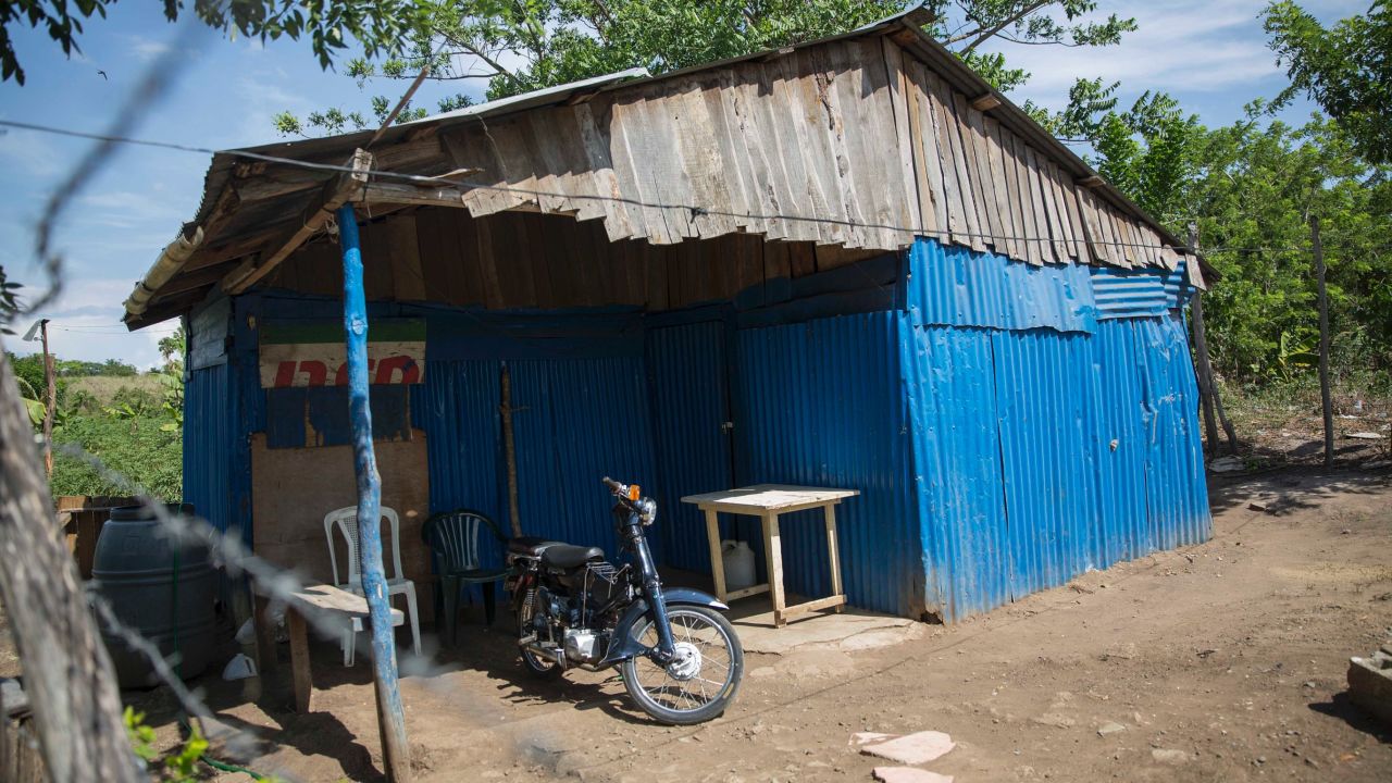 This house was among those raided in attacks on Haitians in Moca.