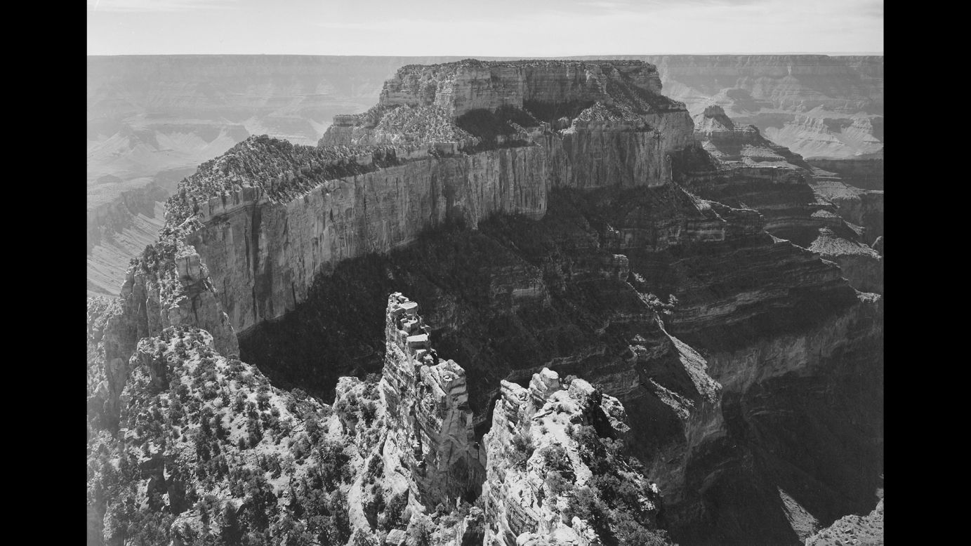In 1941, legendary photographer Ansel Adams was hired to shoot national parks for a photo mural at the Department of the Interior in Washington. With the escalation of World War II, the project was suspended. But before its abrupt end, Adams had created a series of 226 incredible images, including several from the Grand Canyon in 1942. <a href="http://www.nps.gov/grca/index.htm" target="_blank" target="_blank">Grand Canyon National Park</a> turns 97 on Friday, February 26.