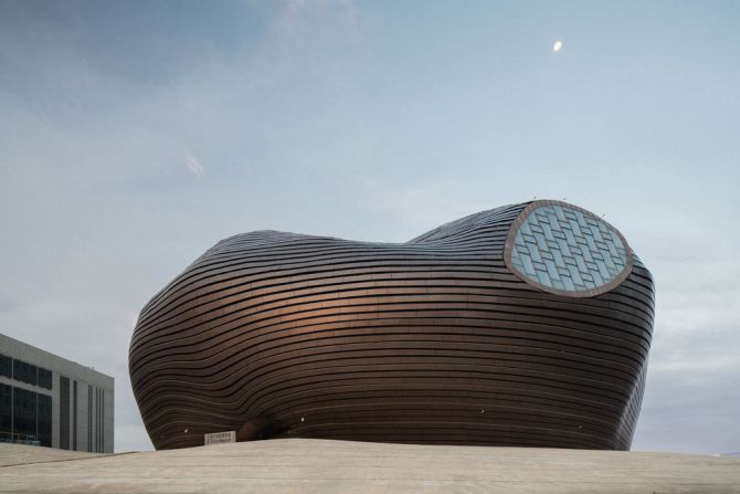 Ordos' most famous landmark is the Ordos Museum, designed by MAD Architects. 