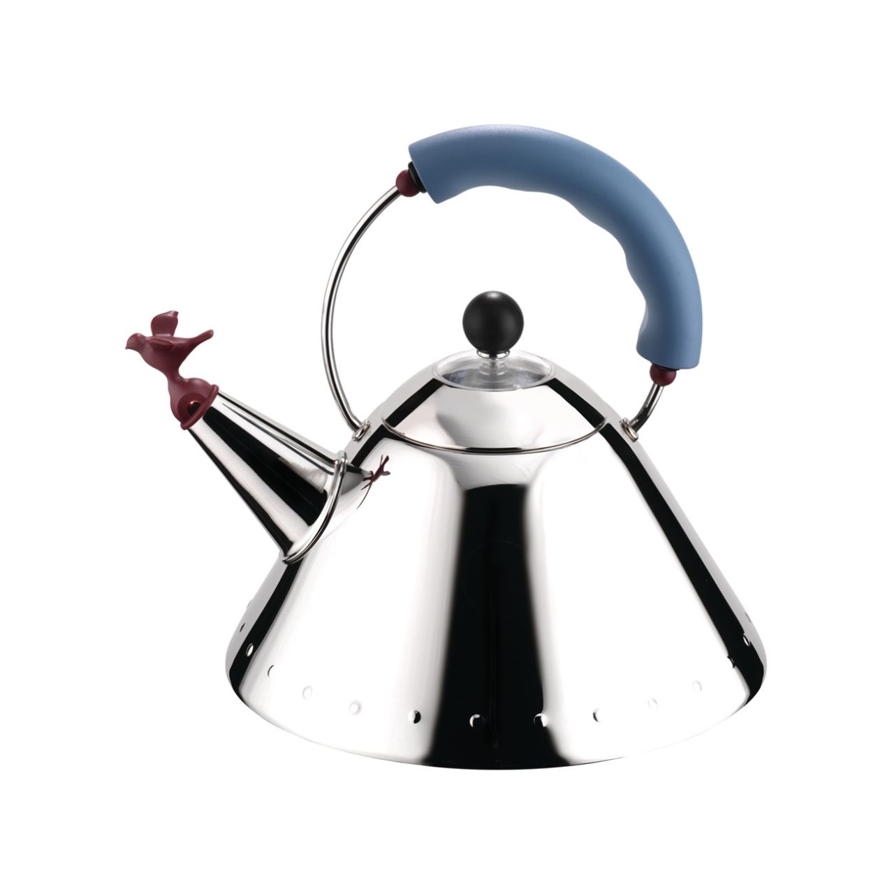 <em>By Michael Graves for Alessi ,1985 -- </em>Taking the phrase 'whistle while you work' quite literally, Alessi's design brought fun into the kitchen and launched a thousand imitations. It also spawned a family of related accessories by the brand.