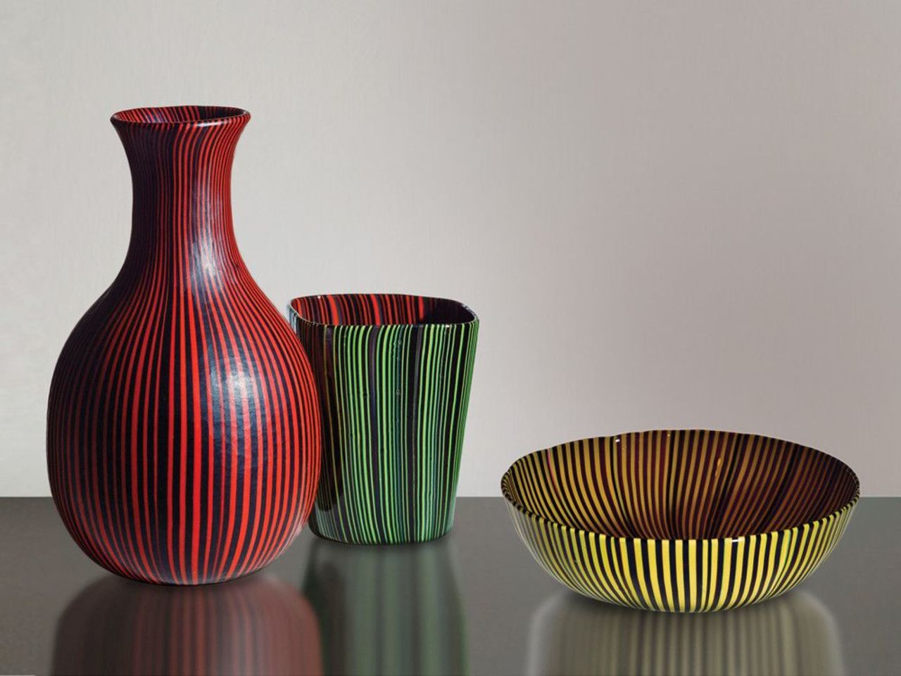 <em>By Carlo Scarpa, 1932-1947</em><br />This blending of classic Venetian glass manufacture with the modernist design sensibility of architect Carlo Scarpa represents the link between old and new.