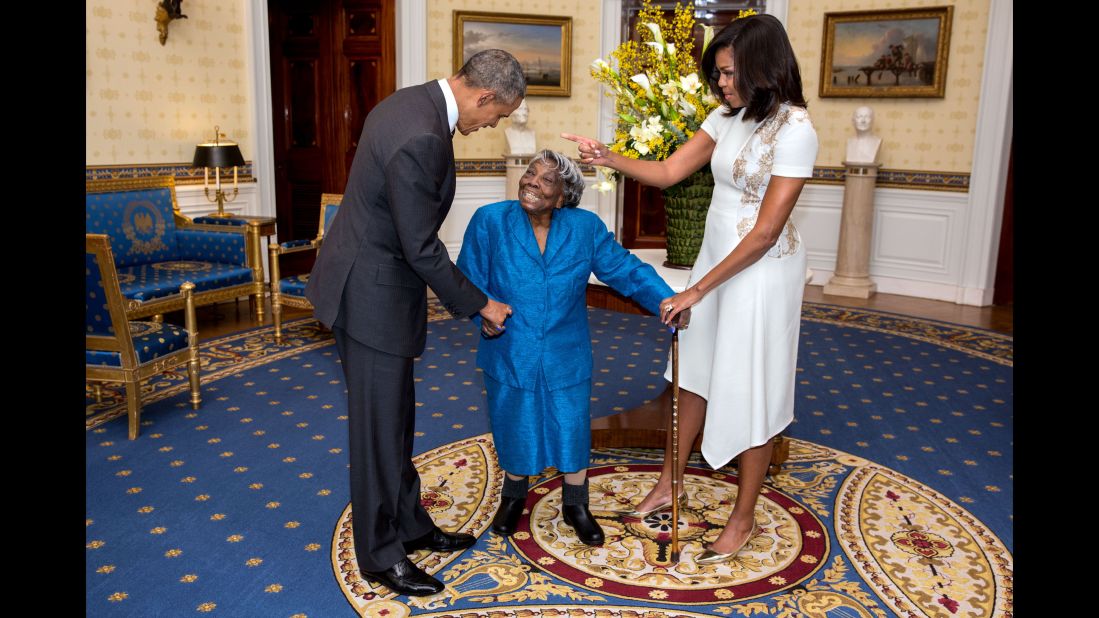 Virginia McLaurin, 106, never dreamed she would see a black man become president, let alone get to visit him in the White House. During a Black History Month celebration, McLaurin met (and danced with) President Obama and his wife. Michelle Obama, who is often associated with the term #blackgirlmagic for cultivating a strong presence alongside the President, told the centenarian she wants to be like her when she grows up. 
