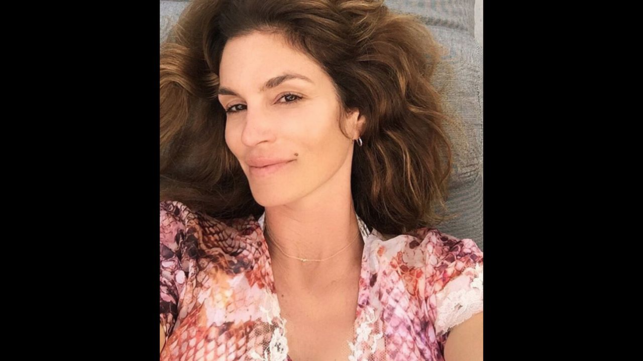 Model Cindy Crawford, who just turned 50, takes a selfie on Sunday, February 21. "Thank you for all of the birthday wishes yesterday!" <a href="https://www.instagram.com/p/BCDXZwEzLT2/?taken-by=cindycrawford" target="_blank" target="_blank">she said on Instagram.</a>