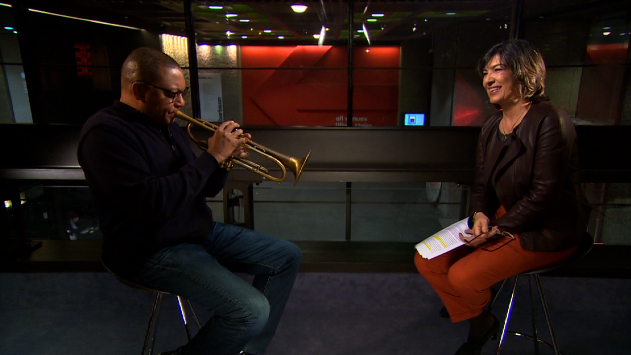 Wynton Marsalis and Amanpour