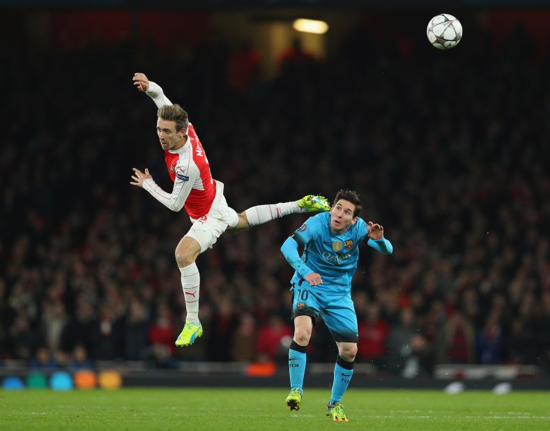 The five-time world player of the year began to find more and more space as Arsenal struggled to contain its opponent.