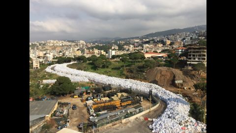 LEBANON: Beirut's river of garbage... The country cancelled plans to export its trash to Russia last week, sending Beirut's six-month garbage crisis back to square one with rubbish piling up in the streets, riverbeds and countryside. Photo by CNN's Mohammed Tawfeeq <a href="http://instagram.com/mtawfeeq" target="_blank" target="_blank">@mtawfeeq</a>, February 24.