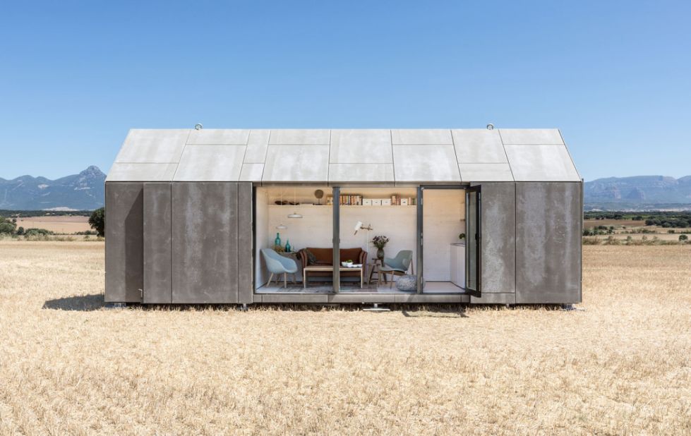 For challenging sites and a host of climates, this is your best bet. The sectional portable home from Madrid's<a href="http://www.abaton.es/en/projects/271070769/portable-home-aph80" target="_blank" target="_blank"> Ábaton</a> has been spotted at the edge of canyons. It is timber-framed and sealed in cement wood board. The design unfurls like an armadillo into a well lit and ventilated living space. Segmentation allows for a range of sizes and configurations and delivery by truck or aircraft. One day is all it takes to assemble this home. Ten-centimeter (4-inch) insulation comes standard, but buyers can customize to their needs. Bear in mind, all things being equal, the smaller the space the easier it is to warm or cool.
