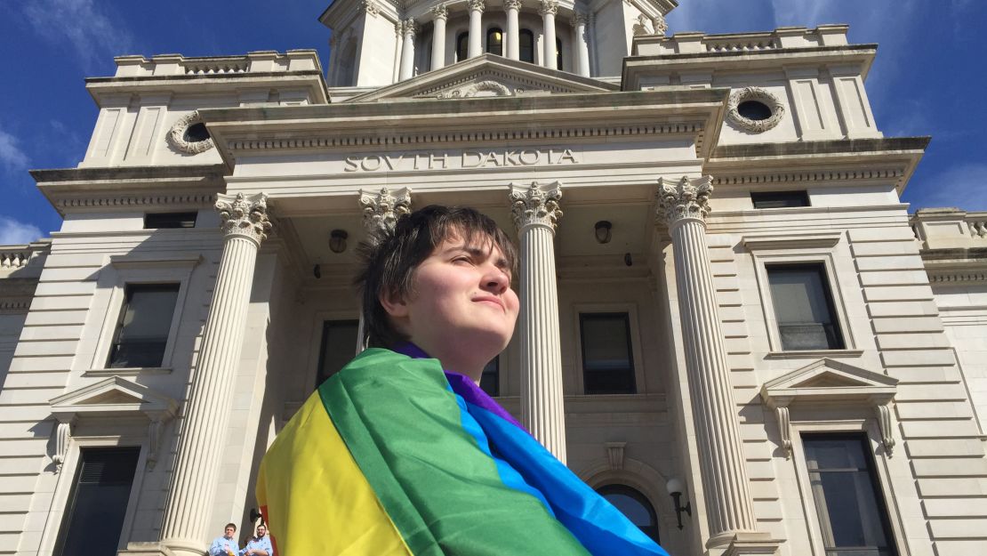 South Dakota's proposed bill to ban transgender students from using the restroom of the gender with which they identify was defeated in 2016. Trans youths who lived there felt the state didn't value their lives, Ryan Thoreson told CNN.