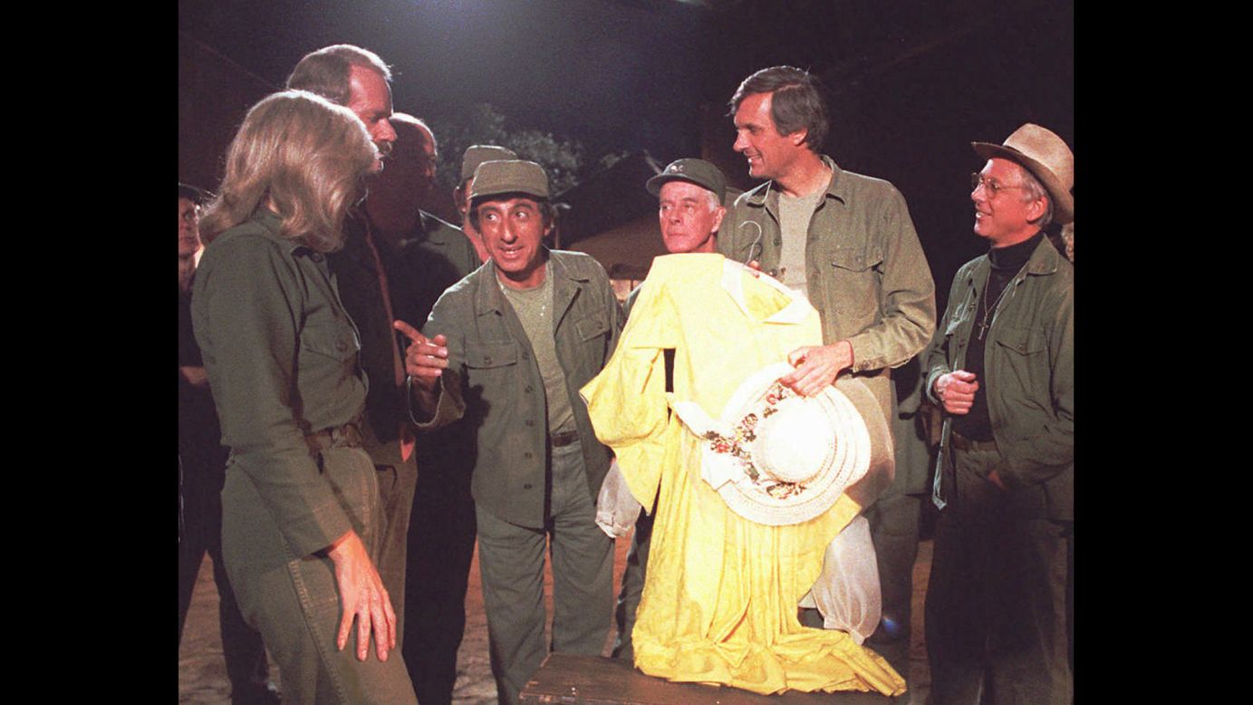 <strong>'M*A*S*H':</strong> This CBS comedy centered on a mobile Army hospital during the Korean War, and fans held viewing parties to watch its final episode on February 28, 1983. In its 11 years, "M*A*S*H" had gained such a loyal following that about 106 million people watched the finale, making it the largest single TV audience before the domination of cable programming.