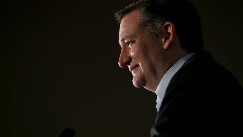 Republican presidential candidate U.S. Sen Ted Cruz (R-TX) speaks during his caucus night gathering at the Bill and Lillie Heinrich YMCA on February 23, 2016 in Las Vegas, Nevada.