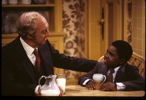 <strong>'Diff'rent Strokes':</strong> In the 1970s, talented child actor Gary Coleman caught Hollywood's eye, and by 1978 he'd landed the sitcom that would make him a star. "Diff'rent Strokes" would run on two different networks -- first NBC, then ABC until 1986. Conrad Bain, left, played Philip Drummond, a wealthy widower who adopted orphans Arnold Jackson (played by Coleman, right) and his older brother, Willis. Coleman's catch phrase, "Whatchoo talkin' 'bout Willis?" made him famous.