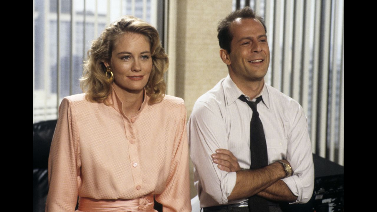 <strong>'Moonlighting':</strong> This screwball comedy broke out of the regular TV comedy formula, experimenting with ideas like a musical episode or an episode shot in black and white. But the undeniable star of the show was the romantic chemistry created by lead actors Cybill Shepherd and Bruce Willis. They took the "Sam and Diane" element from "Cheers" and escalated it. With "Cheers" it was, "Will they or won't they?" In "Moonlighting," it was, "Do they even want to?"