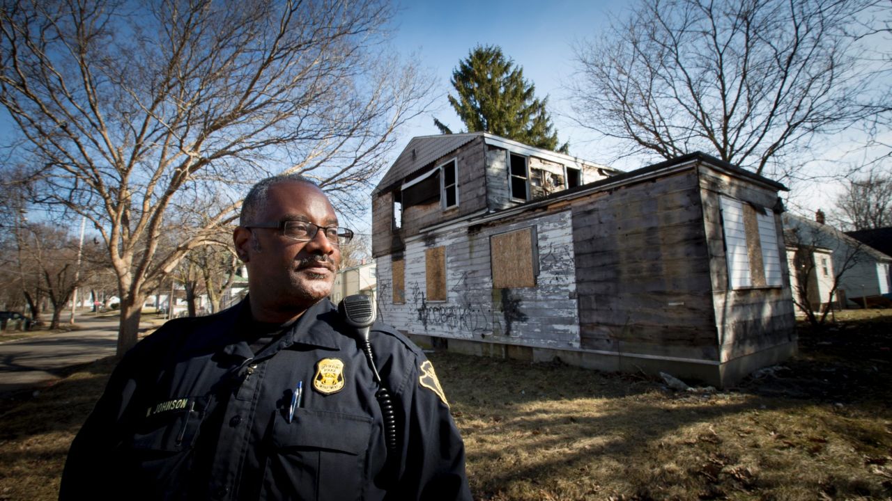 Officer Wordie Johnson has been with the Flint Police Department for 22 years.