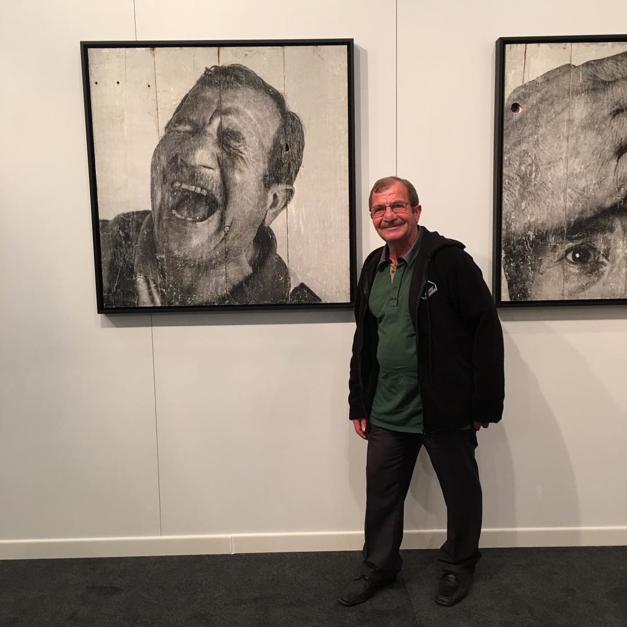 "This wonderful old chap turned up at our Lazarides stand at Contemporary Istanbul last year. Several confused hours and lots of laughter later, we found out he was the model for the JR painting hanging in the show."