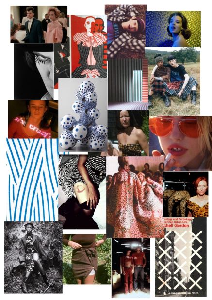 MSGM designer Massimo Giorgetti's mood board is a mix of film, art and 90s grunge references. 
