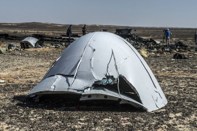 Metrojet Flight 9268 <a href="index.php?page=&url=http%3A%2F%2Fwww.cnn.com%2F2015%2F11%2F02%2Fafrica%2Frussian-plane-crash-egypt-sinai%2Findex.html" target="_blank">crashed in Egypt's Sinai Peninsula </a>after breaking apart in midair in October 2015. All 224 people on board the plane were killed. The plane was en route to St. Petersburg, Russia, from the Red Sea resort of Sharm el-Sheikh.
