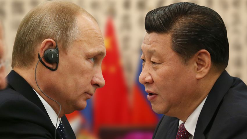 Putin Xi tease