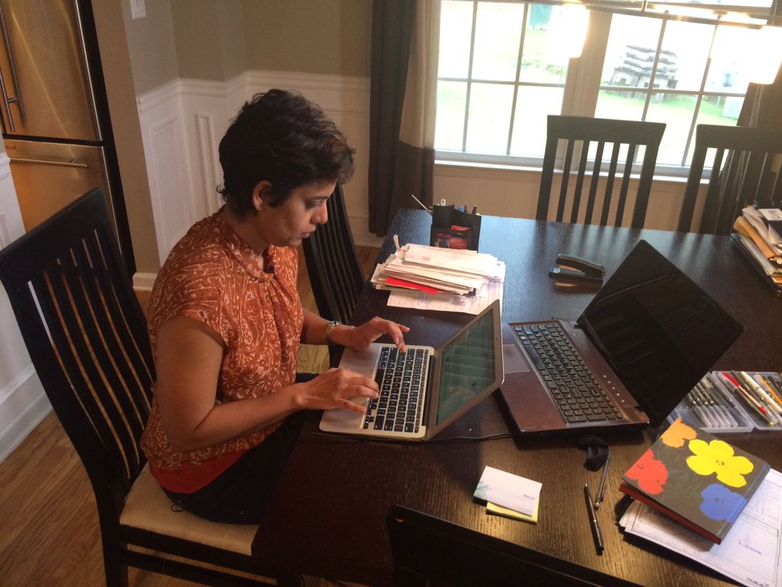 Rafida Ahmed has learned to type without a thumb after the brutal attack last year.