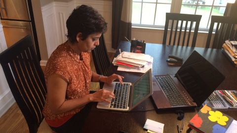 Rafida Ahmed has learned to type without a thumb after the brutal attack last year.