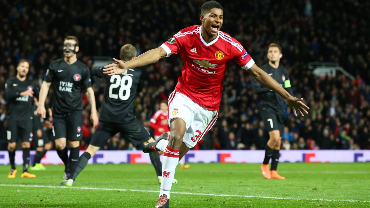 Marcus Rashford enjoyed a dream debut for Manchester United, scoring twice in the Europa League.