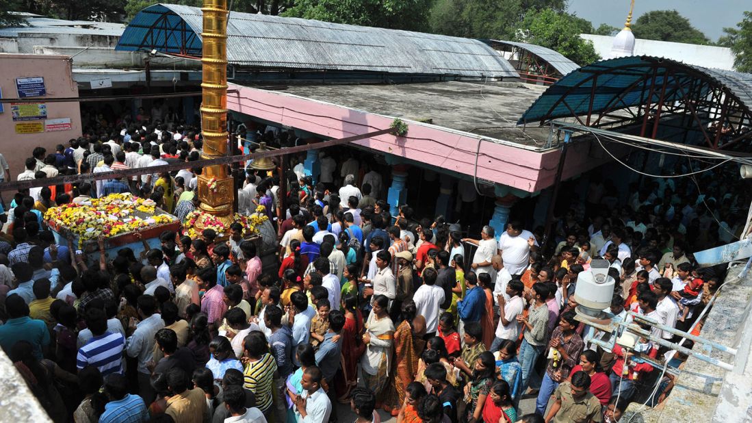 "Our lord is answering the prayers," a priest at the temple, S. Rangarajan, tells CNN.
