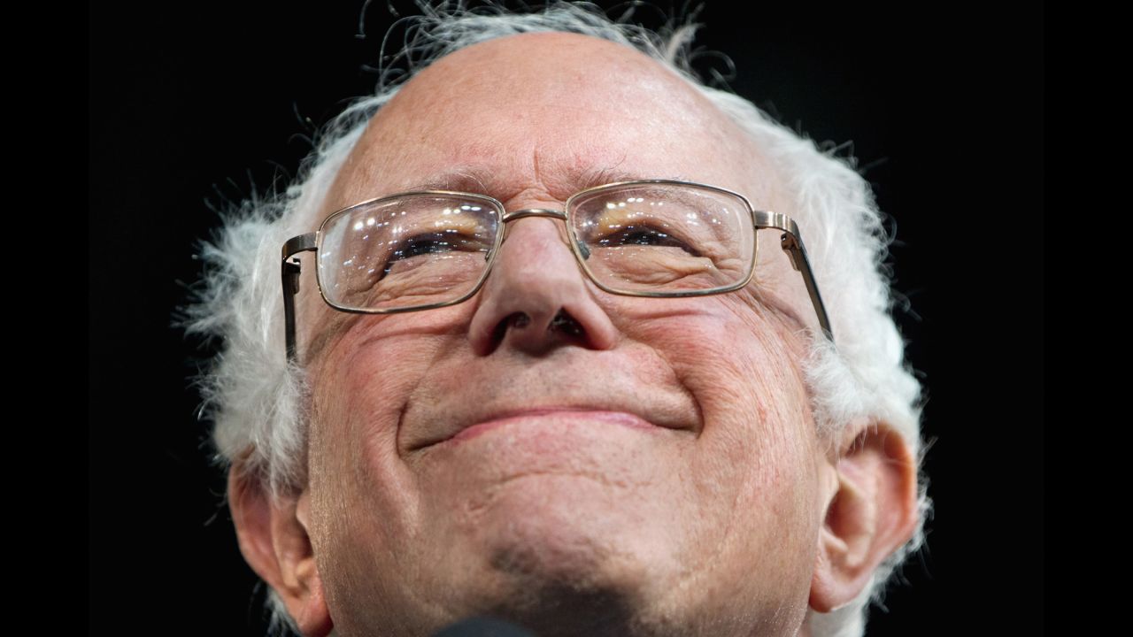 Democratic presidential candidate Bernie Sanders attends a campaign event in Kansas City, Missouri, on Wednesday, February 24.