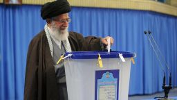 Iran's Supreme Leader Ayatollah Ali Khamenei has just voted as polls open for the Iranian people to elect a new Parliament and an Assembly of Experts. As Khamenei is 76, the new assembly voted into power is likely to play a significant role in choosing his successor.