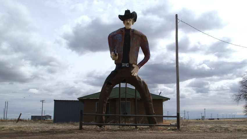 "Tex," a hulking cowboy on the outskirts of Stratford, Texas, in the panhandle.