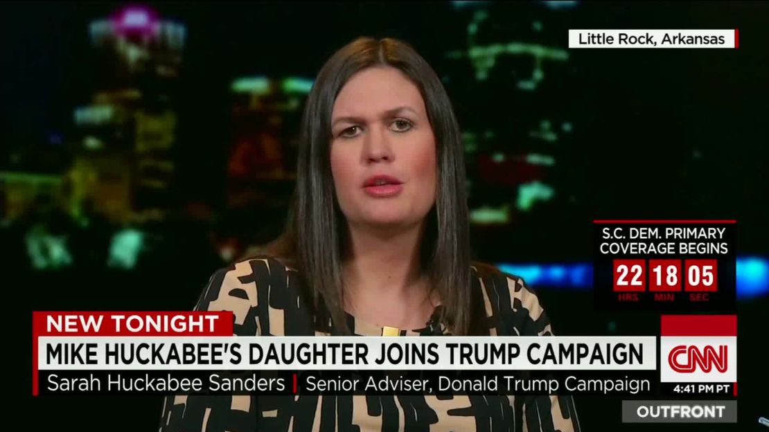 exp sarah huckabee sanders joins trump campaign intv erin_00002001