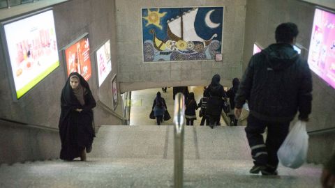 Tehran's subway system, like much of the city, is covered in art installations. The metro began operating in 1998 with three stations; there are now 70 stations throughout the city.