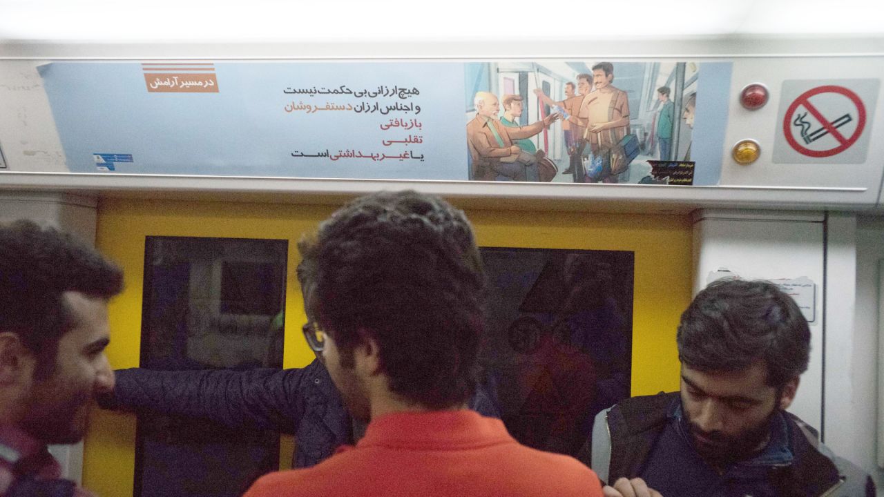 This is what he is up against -- a public service announcement warning commuters against buying from subway salesmen.