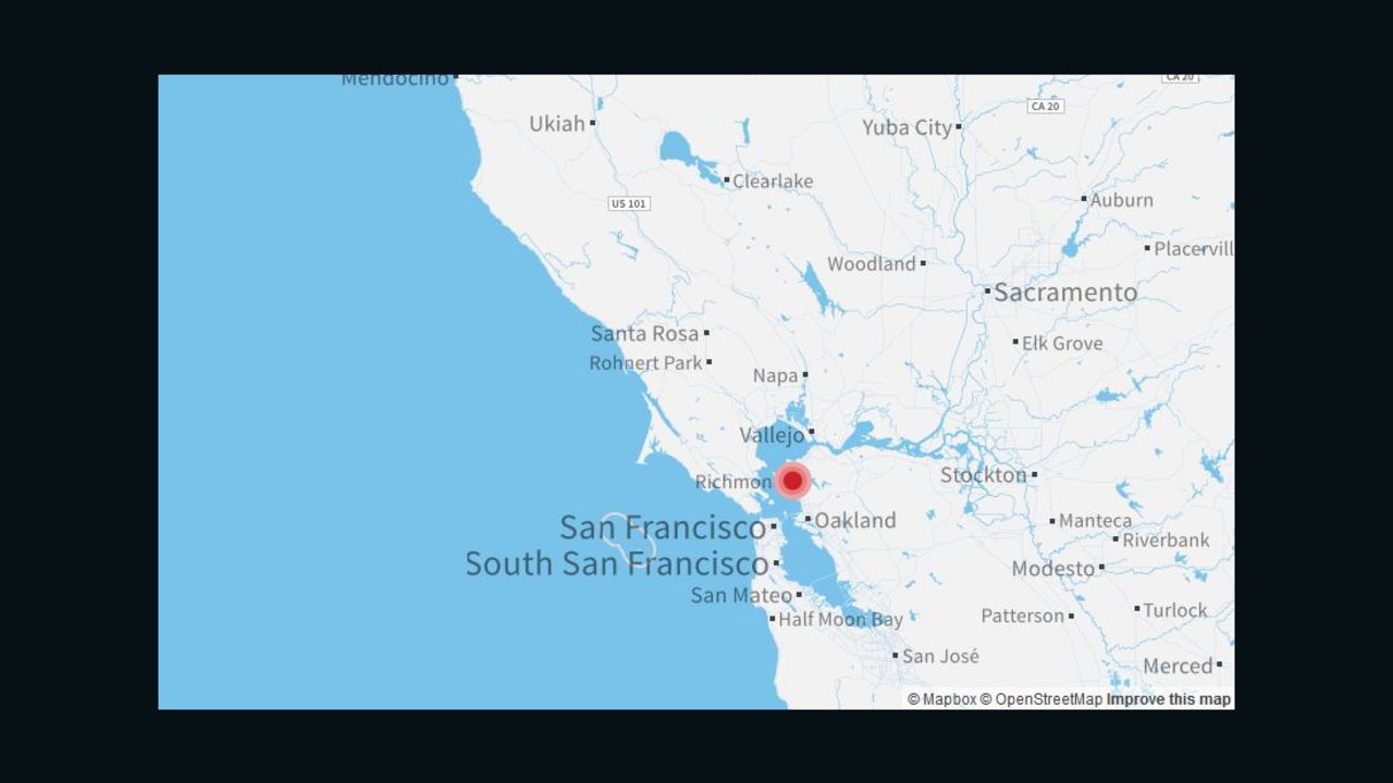 California Highway shootings map