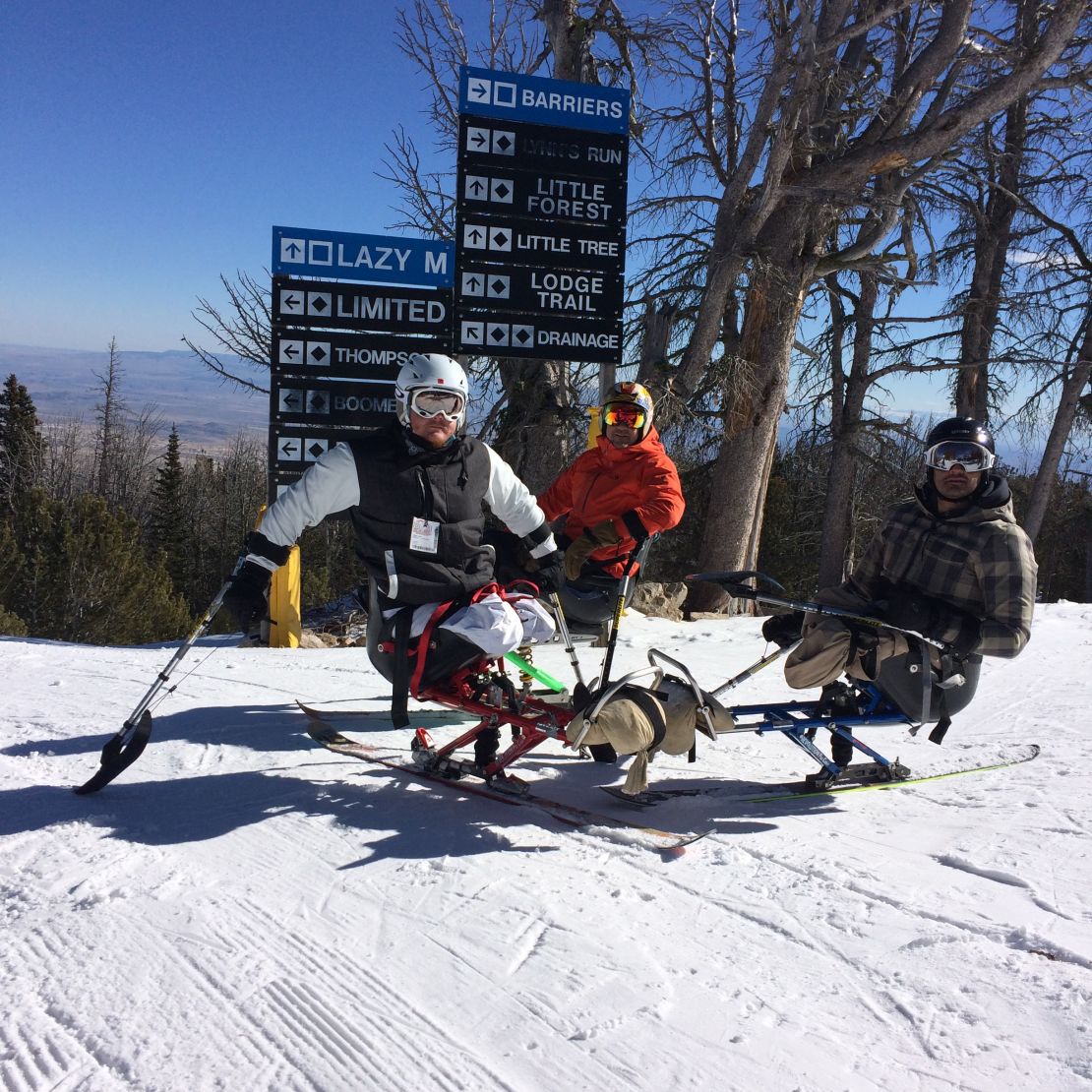 Cpl. Justin Gaertner (left) and Sgt. Gabe Martinez (right) were both injured in action, both are amputees in wheelchairs and both are joining HERO Corps.