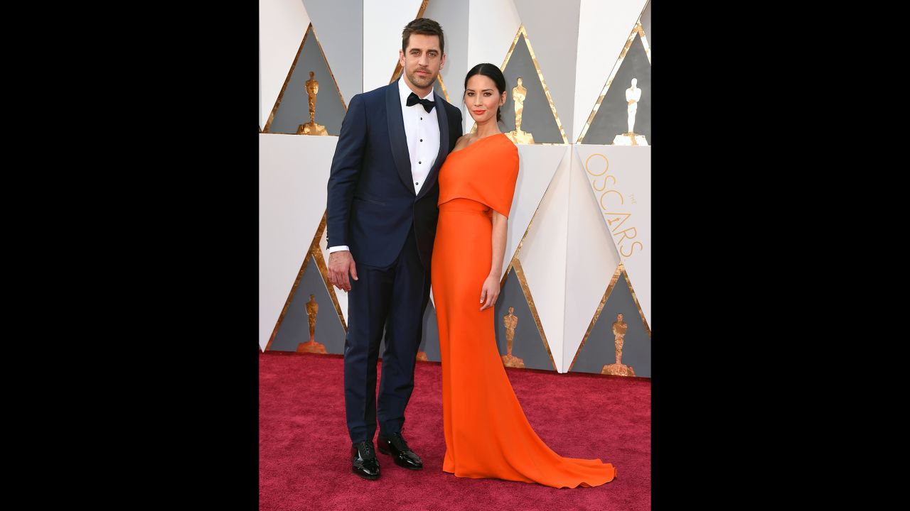 Aaron Rodgers and Olivia Munn