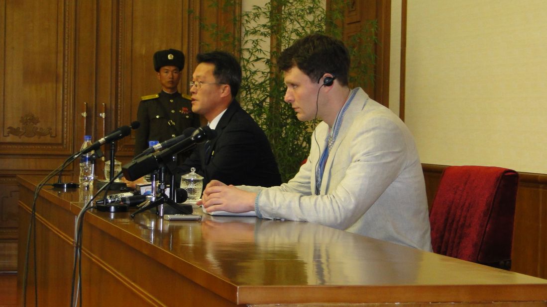 Some DPRK observers believe that the timing of Warmbier's press conference, as the U.S. and international community discuss implementing new sanctions, could be a deliberate move by the regime. 