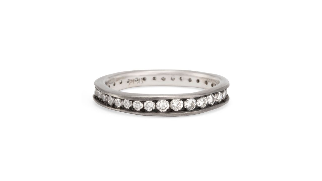"While we haven't seen an overwhelming demand for engagement rings for men, the trend is definitely on the rise within the industry and we are anticipating seeing this within our own brand as bridal/engagement rings are the cornerstone of our business. Should we receive a request for a men's engagement ring, we would definitely take and explore our MR series (Men's Rings) -- especially MR0101 and MR0105 -- which showcase our beautiful handmade jewelry that really display how texture, hammering, and handcrafted details can make men's rings just as special to purchase. <br />Alternatively, should the man have a ring size of 8.5 or lower, we could recommend our Absolute White or Black Diamond Band (R1401W/R1401BK) in Platinum as it has a masculine take on a ring incorporating diamonds especially with the matte Platinum finish which is very unusual, but incredibly elegant. We have actually sold this style to men before." -- <a href="http://satomikawakita.com/" target="_blank" target="_blank">Satomi Kawakita</a>, Designer