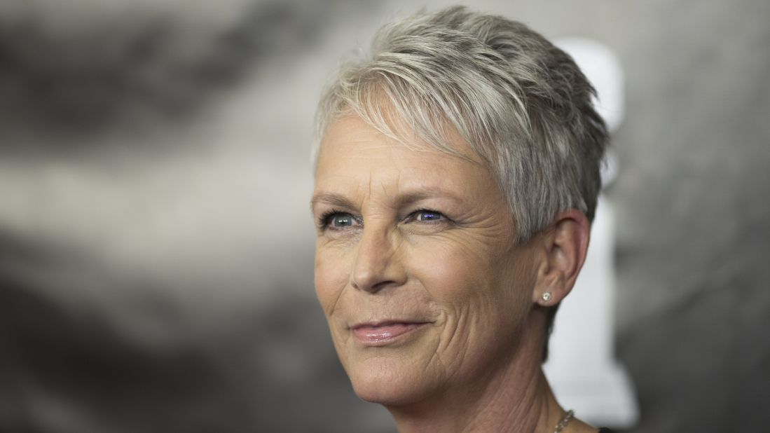 Actress Jamie Lee Curtis, 57,  stopped coloring her hair in 2000 and is known for her short, edgy, silvery haircut. 