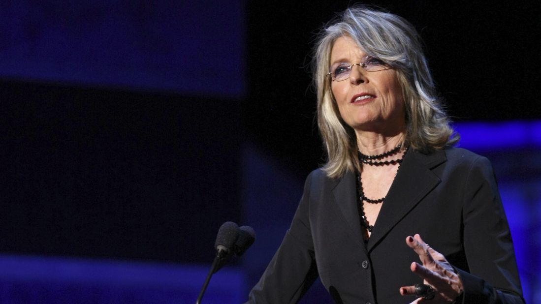 Actress Diane Keaton, 70, started showing off her gray hair in 2013 and has embraced it ever since. 