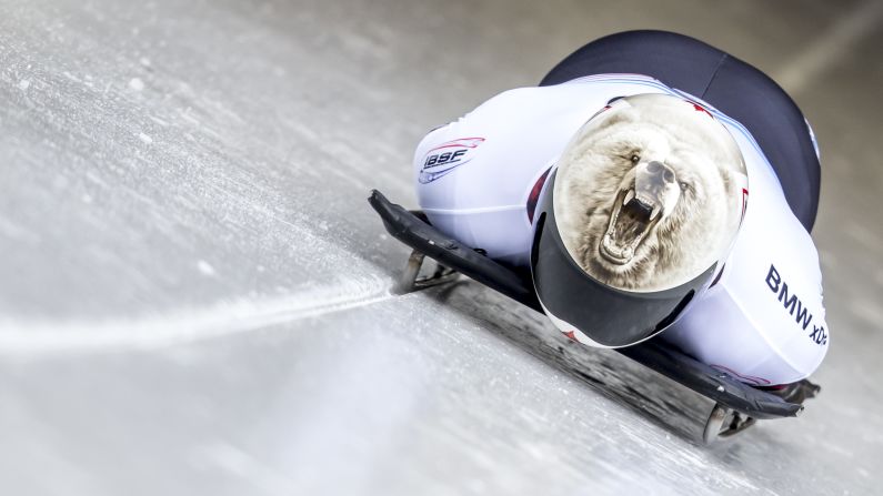 Barrett Martineau, a Canadian skeleton racer, begins his first run at the World Cup event in Konigssee, Germany, on Saturday, February 27.