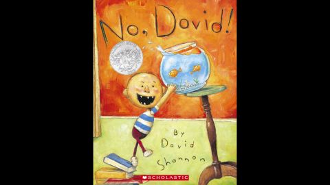 "No, David!" is the first book in David Shannon's five-volume "Diaper David" series. Shannon was awarded a Caldecott Honor for "No, David,"  which he drafted when he was 5 years old. That draft had the same words on every page ("NO, DAVID!") and pictures of things he was not supposed to do. Popular since its initial publication in 1998, Shannon's classic shows the love parents have for their children even as they're getting into trouble. <br />